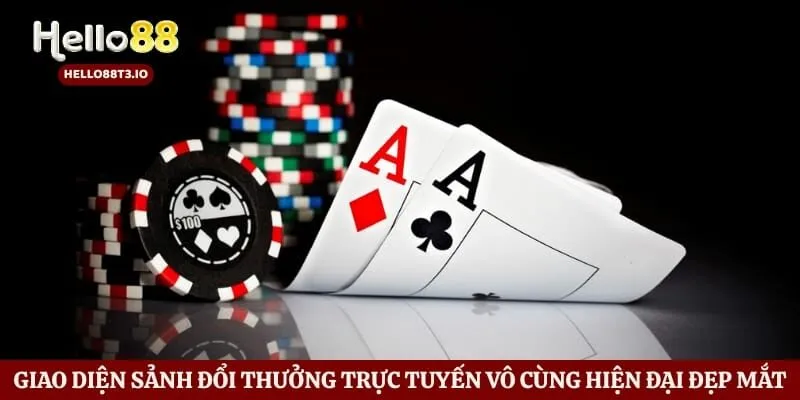 Game Bài Hello88 Hình số 1 Giao diện sảnh đổi thưởng trực tuyến vô cùng hiện đại đẹp mắt