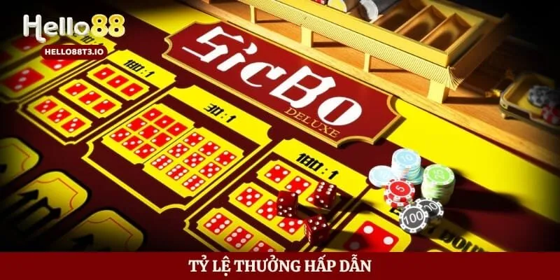 Sicbo Hello88 – Trò Chơi Xúc Xắc Được Yêu Thích Hiện Nay Hình số 4 Tỷ lệ thưởng hấp dẫn